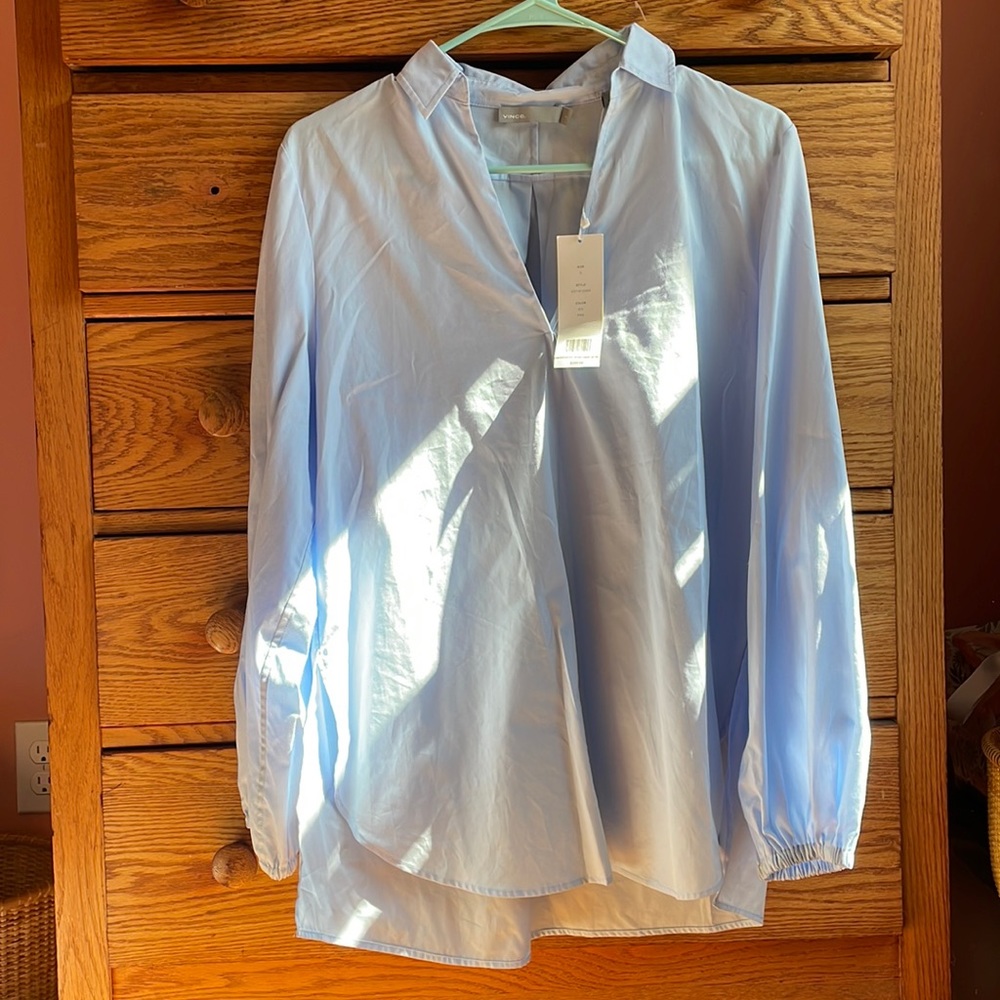 Vince light blue shirt NWOT